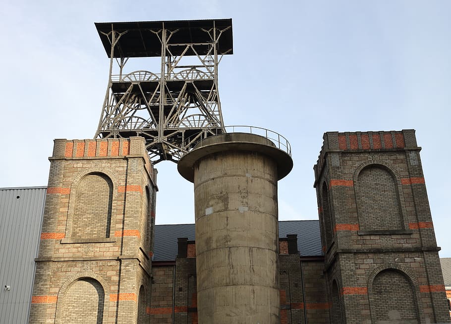 belgium, beringen, coal, mine, abandoned, mining, minerals, industry, technology, old, carbon