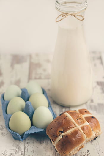breakfast eggs, Breakfast, eggs, bun, buns, egg, milk, morning, food, freshness, flour