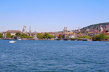Zürich, Schweiz, lake zurich, sø, vand, sommer, støvle, zurich søen, udsigt, outlook, alpine