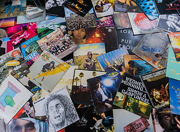 assortito, lotto di album in vinile, vinile, record, musica, piatto, sfumatura, analogico, nostalgia, ago, riproduzione analogica