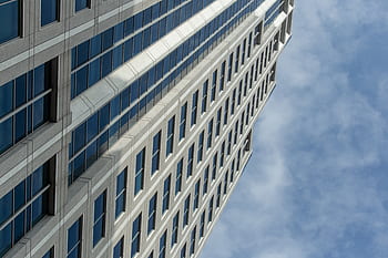 city, building, sky, windows, architecture, structure, office, commercial, clouds, apartments, tall