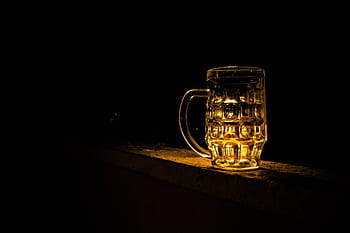 claro, caneca de vidro, marrom, luz, cerveja, uma caneca, copa, álcool, bebida, cerveja - Álcool, bar