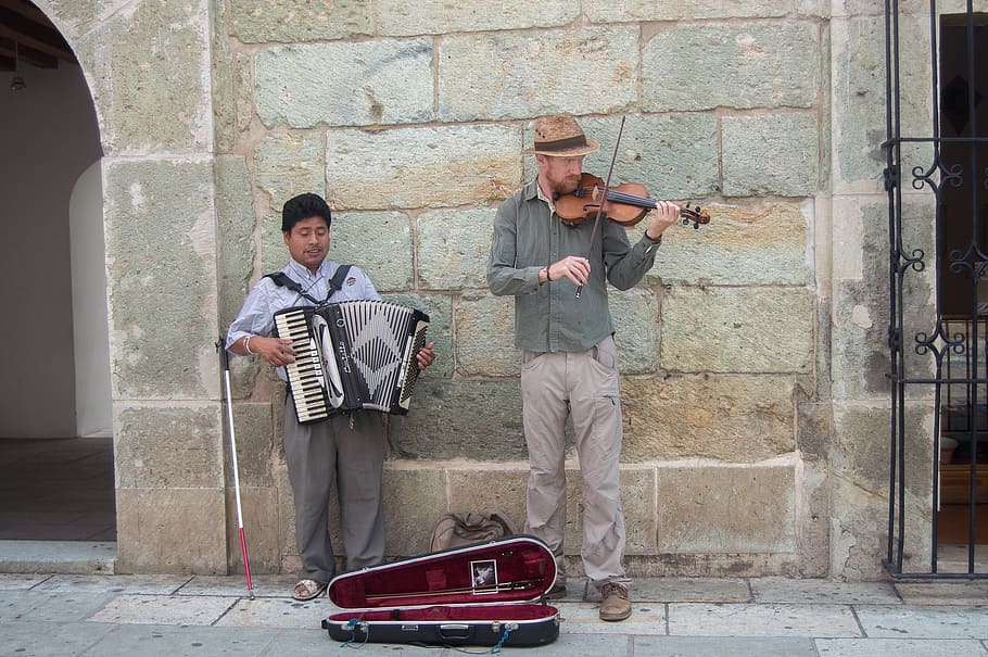 music, instrument, violin, accordion, duet