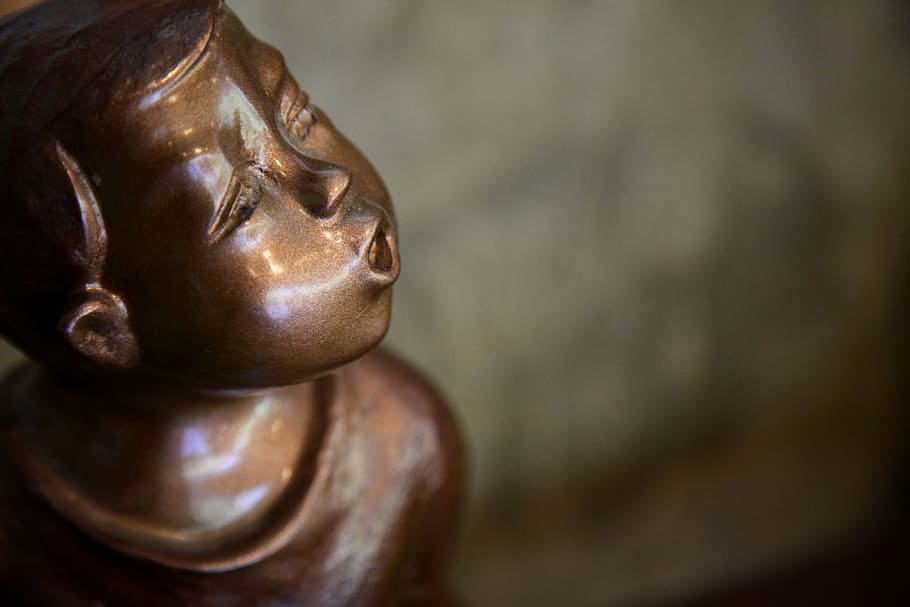 Statue, Sculpture, Exhibition, art gallery, model, garden, travel, korea, republic of korea, boy, indoors