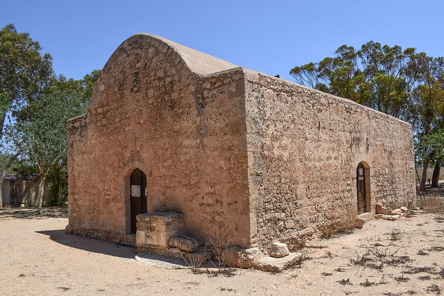 Kypr, frenaros, ayia marina, kostel, ortodoxní, starý, náboženství, architektura, památník