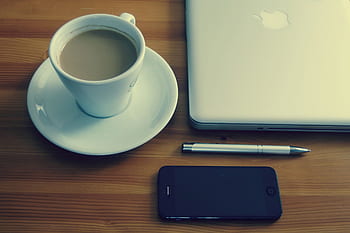 iphone, mobilní, pohybliví, macbook, laptop, počítač, technologie, podnikání, tvořivý, lavice, pero, espresso