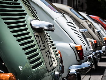 různé barvy, volkswagen, brouk, kupé, park, parkoviště, plocha, sedadlo, 600, sedadlo 600, šest set