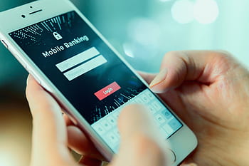přihlásit se, mobilní, pohybliví, bankovnictví, účet, chytrý telefon, banka, podnikání, mobilní telefon, sdělení, počítač, pojem