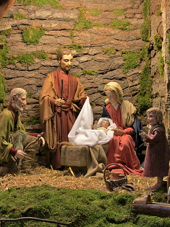 crib, holy family, sibylle-gardener, christmas, bethlehem, birth, birthday, maria, josef, jesus, child