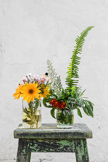 rustic, flower, arrangement, vase, background, texture, bouquet, fresh, garden, summer, spring