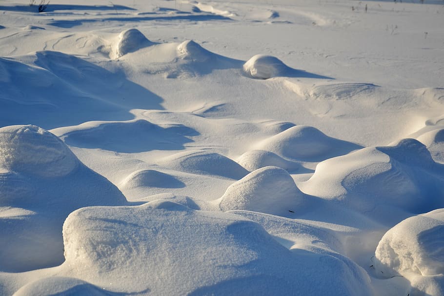 snow, snowdrifts, winter, frost, cold, surface, patterns, road, white, winter background, temperature