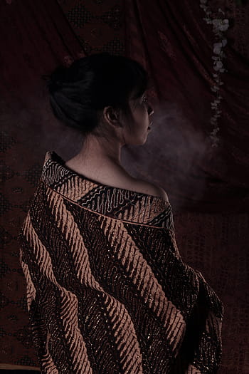 batik, traditionel, indonesien, stil, mennesker, materiale, etnisk, kultur, tradition, kvinde, tøj