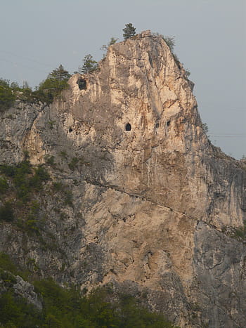 via ferrata f susatti, climbing, garda, rock crash, rock edge, perpendicular, steep, sentiero fausto susatti, bergtour, hike, climbing route