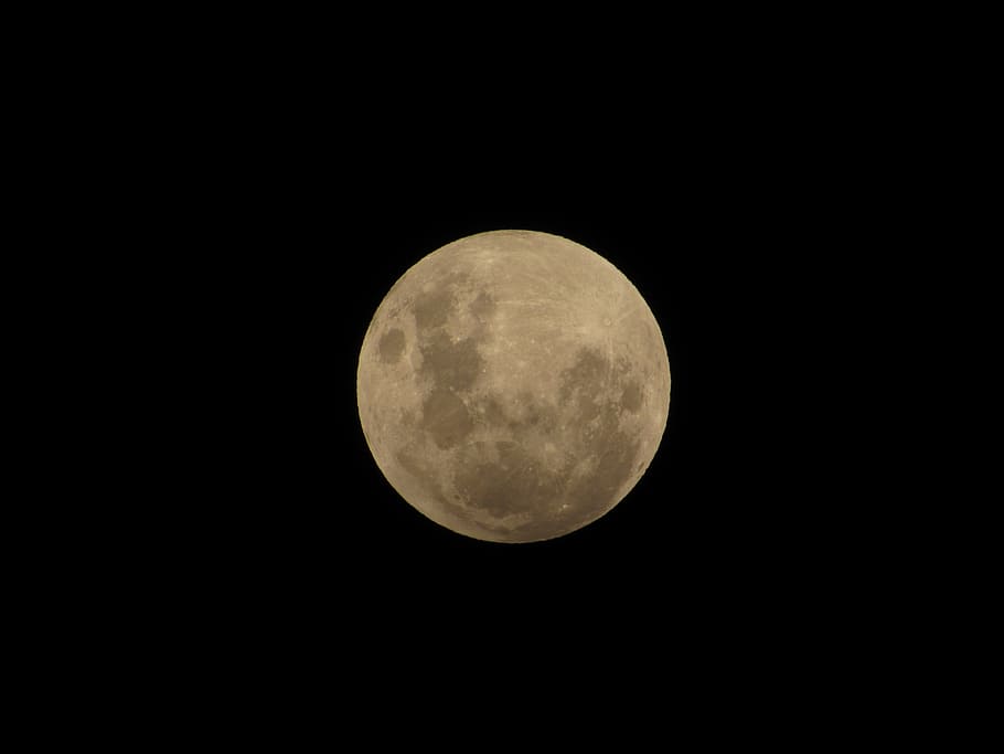 Mond, Halbschattenfinsternis, Himmel, lual, Mondfinsternis