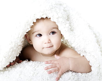 baby in blanket, bebe, girl, child, child portrait, angel, baby, cute, small, childhood, caucasian Ethnicity