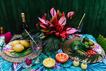 exótico, decorações para festas de jardim, Exotic Garden, Garden Party, decorações, dia, verão, jardim, flora, diversão, ao ar livre