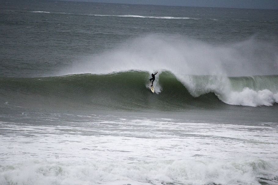 surfování, severní, pobřeží, portrush, Irsko, moře, pláž, oceán, voda, písek, pobřežní čára