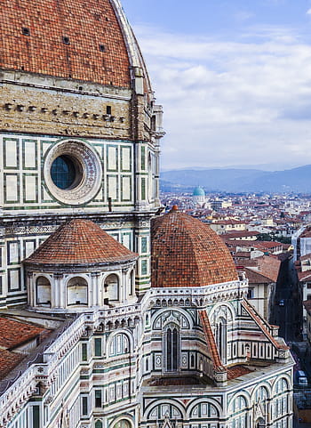 tetto della cattedrale marrone, Firenze, Chiesa, Cattedrale, dom, costruzione, architettura, architettura gotica, cielo, Gotico, cupola