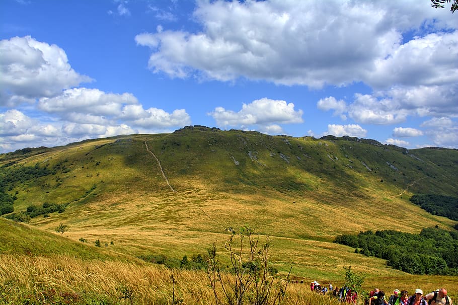 bieszczady, tarnica, beech berdo, mountains, the silence, poland, sky, landscape, nature, top view, holiday