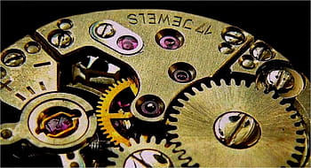 sárgaréz színű óramű, óra, mozgalom, fogaskerekek, fogaskerék, átvitel, kerekek, egymásba, dinamika, idő, mechanika