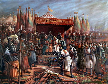 adam, de, Lusignan, savaş, 1187, saladin, Guy de Lucignan, hattin savaşı, haçlı seferleri, Hattin, kral