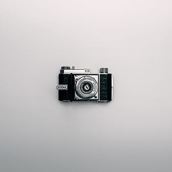 vintage, kodak, camera, minimal, background, white, aperture, lens, photographer, photography, click