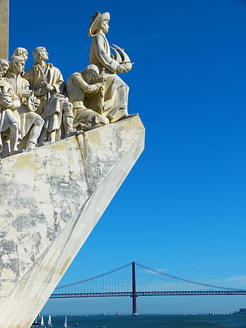 padrão dos descobrimentos, monument of the discoveries, ponte 25 de abril, belem, tejo, henry of the navigator, monument, lisbon, lisboa, portugal
