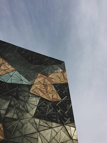 low, angle view photo, building, architecture, infrastructure, structure, establishment, glass, triangle, design, art