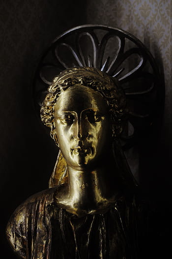 gold, statue, angel