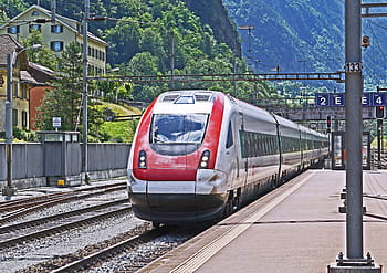 pociąg, stacja kolejowa, lód, milano-zurich, dostałem się, erstfeld, tranzyt, zejście, spadek, etr 470, technologia przechylania