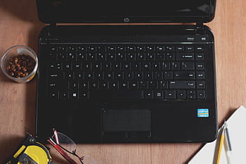 Černá, hp laptop, stůl, hp, laptop, kancelář, práce, pracovního prostoru, podnikání, lavice, miniaplikace