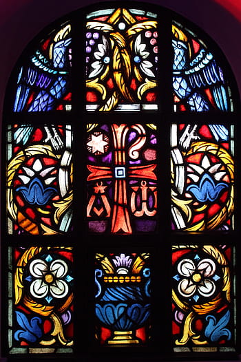 Kreuz, Kirchenfenster, Jesus, Kirche, Fenster, Glasmalerei