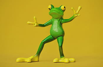 frog, gesture, peace, funny, cute, figure, sweet, cheerful