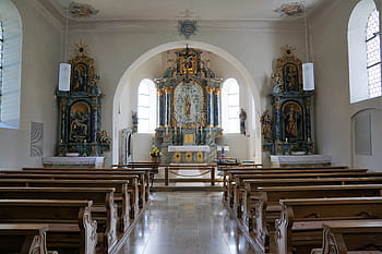 kaple, aggenhausen, broušení stetten, Německo, jižní, Evropa, náboženství, katolík, budova, svatý, víra