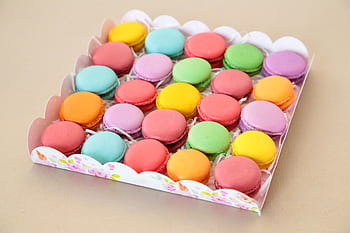 barvitý, sladký, suchar, Pozadí, dezert, pečivo, macaron, cookie, Chutný, detailní, tradiční
