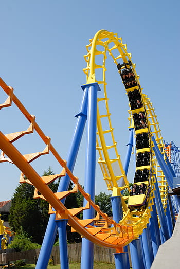 roller coaster, ride, people, fun, amusement, coaster, park, entertainment, thrill, rollercoaster, theme