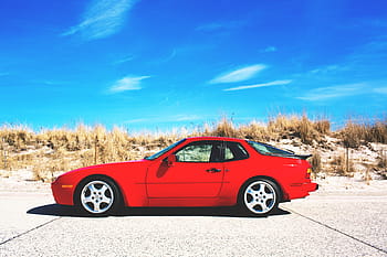 Červené, sedí, silnice, na cestě, rozličný, auto, sportovní, technologie, pozemního vozidla, přeprava, venku