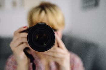 rosa, câmera, mulher, fotografia, fotos, câmera - equipamento fotográfico, fotógrafo, mulheres, exploração, adulto, pessoas