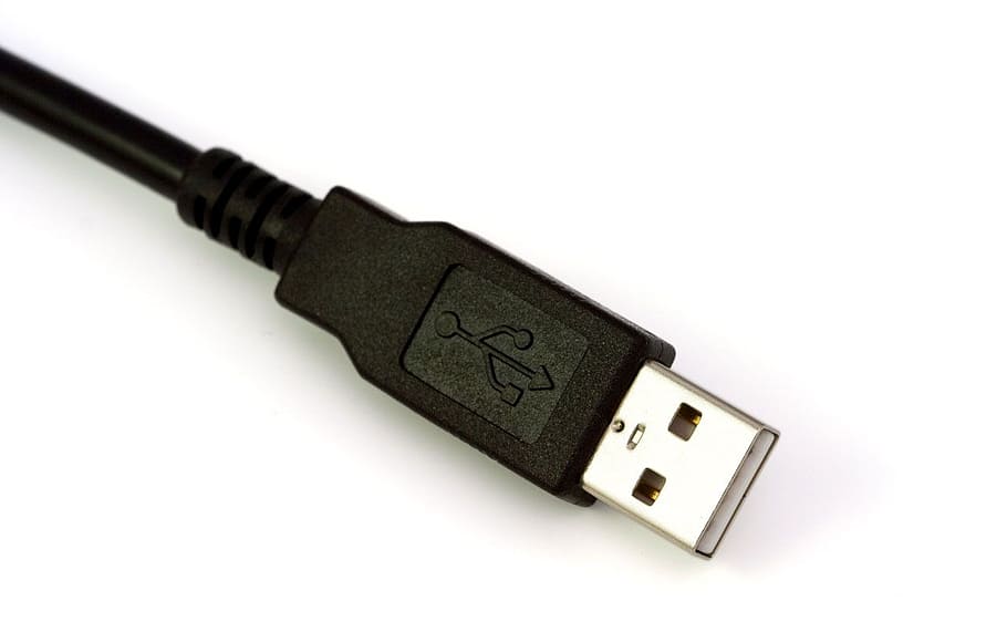 background, black, cable, isolated, usb, white, technology, uSB Cable, equipment