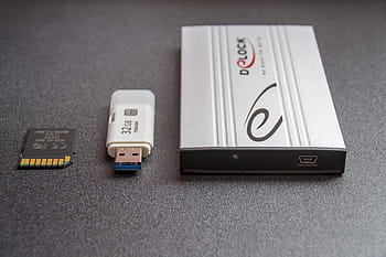 closeup, gray, external, hard, drive, white, 32 gb flash drive, data bearer, pendrive, memory, usb memory