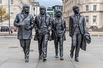 beatles, socha, lennon, mccartney, starr, harrison, Liverpool, hudba, John, Anglie, lidé