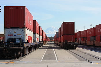 transport, logistics, some people don't, cargo, industry, container, train, a freight train, mountain, seattle, tacoma port