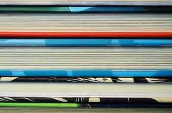 three, assorted-color cue sticks, background, book, books, children s, color, colored, different, pages, paper