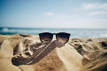 sunglasses, ray ban, fashion, sand, beach, sunny, summer, eyewear
