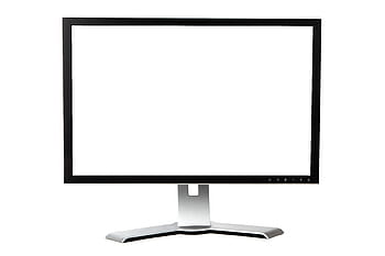 zwart, grijs, vlak, scherm, monitor, blanco, bedrijf, computer, desktop, tonen, elektronica