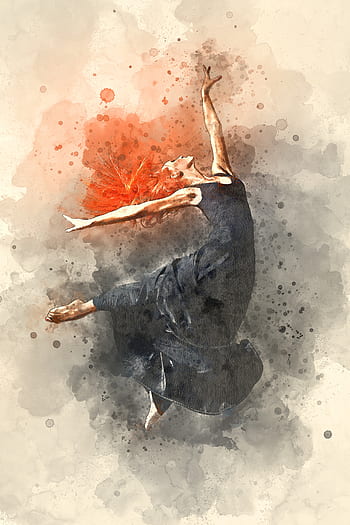vodové barvy, malování, textura, Jelen, zvíře, umění, účinek, barvitý, vytisknout, umělecký, papír