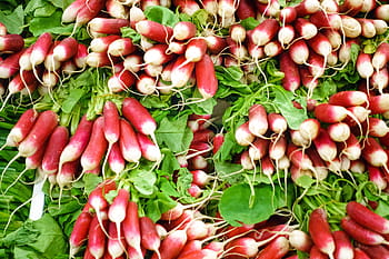 mercato degli agricoltori, Ravanelli, cornice piena, verdure, verdura, rosso, cibo, freschezza, natura, cibo e bevande, colore verde