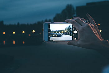 woman photographer, taking, iphone camera, night, Woman, photographer, iPhone, camera, at night, technology, phone