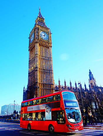 Uk, London, City, Big Ben, Red, Tower, london, city, red, tower, building, sky, westminister