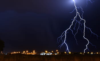 villám, mennydörgés, elektromos vihar, vihar, sugár, ég, időjárás, elektromosság, sötétség, eső, erő
